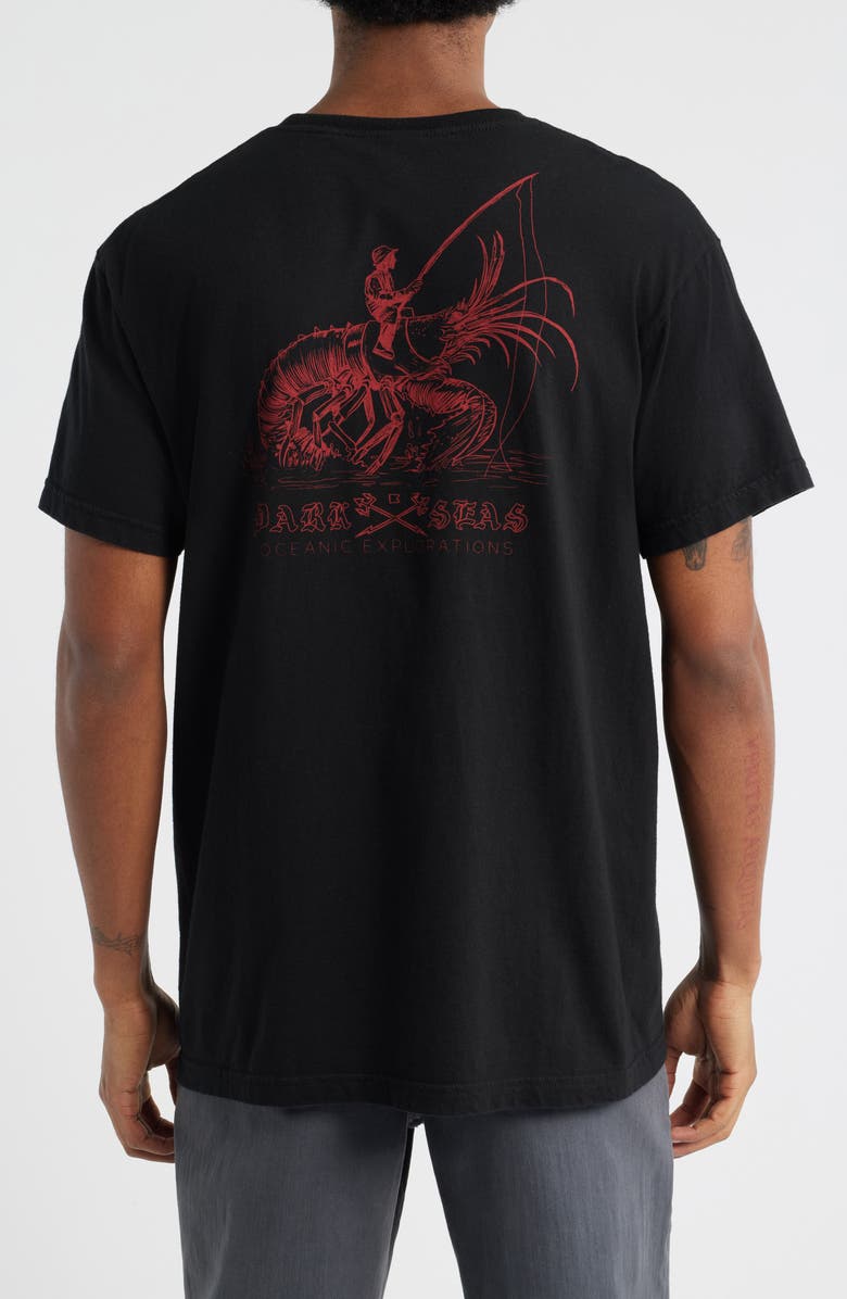 DARK SEAS Primordial Cotton Graphic T-Shirt, Alternate, color, Black