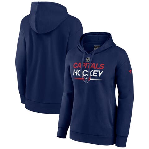 Women's Fanatics Branded  Navy Washington Capitals Authentic Pro Pullover Hoodie
