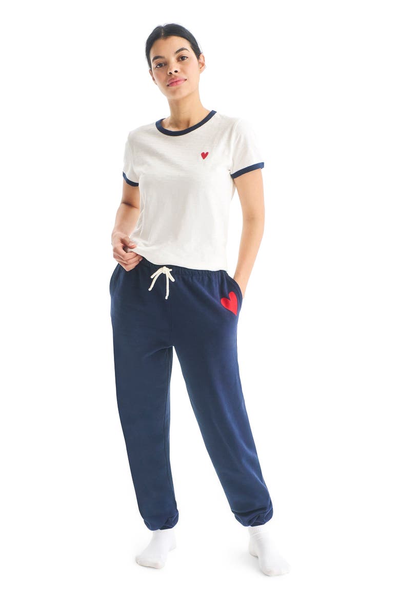Women's Fit 24/7 Heart Sweatpant, Alternate, color, Navy Lollipop