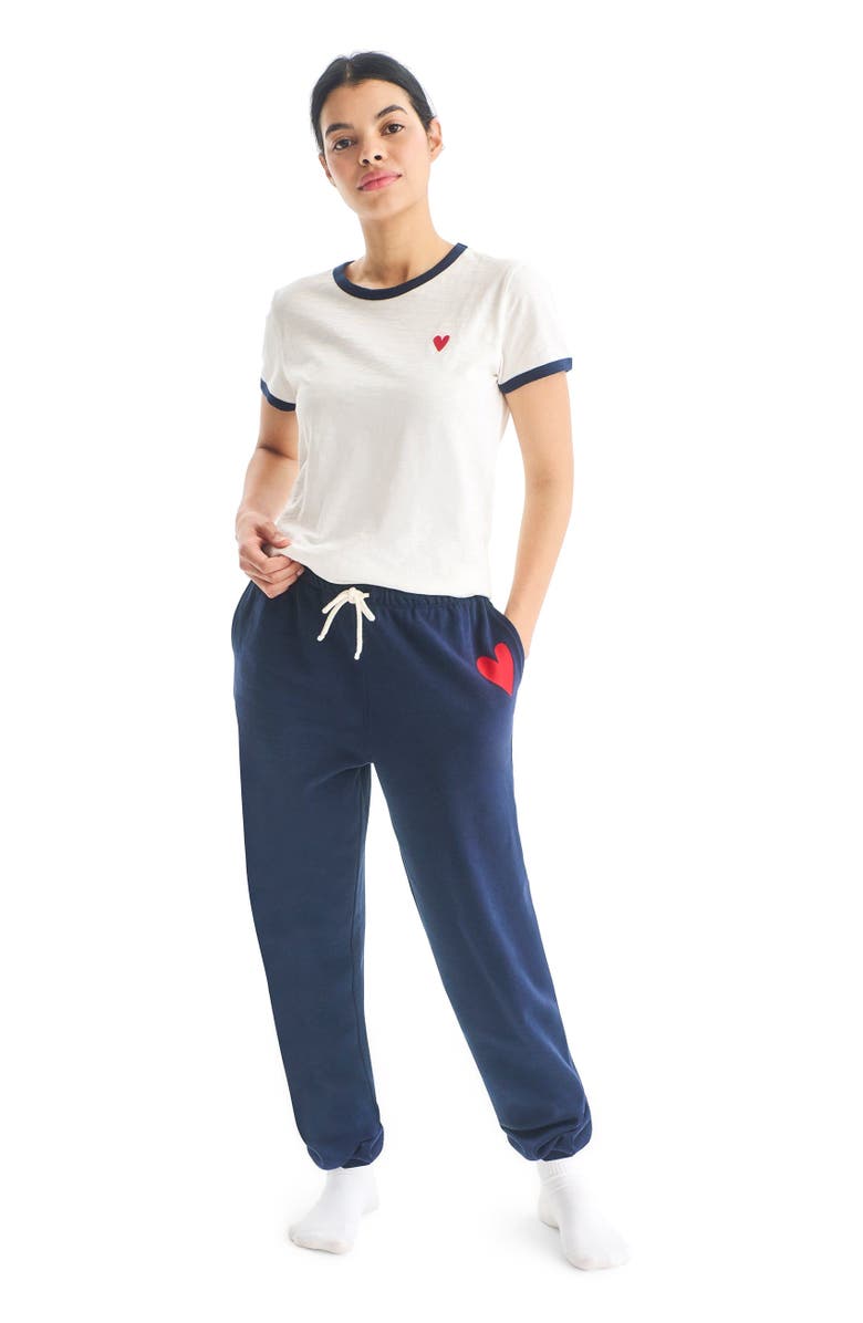 Primary Women's Fit 24/7 Heart Sweatpant, Alternate, color, Navy Lollipop