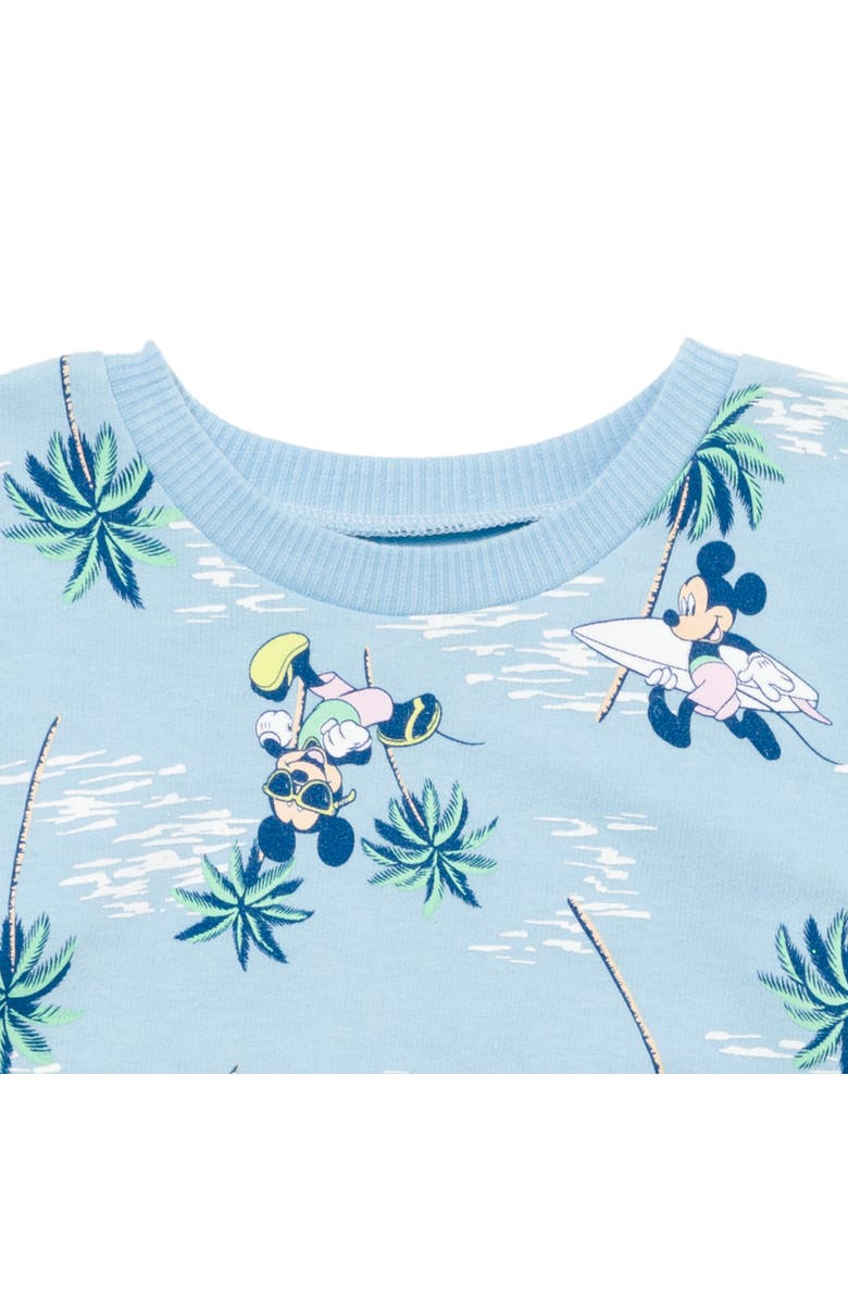 Disney Mickey Mouse Boys' French Terry T-Shirt and Shorts Set, Alternate, color, Blue