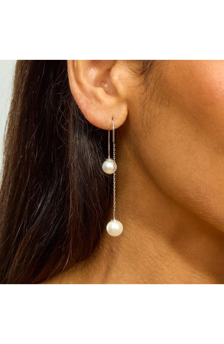 Lucy Quartermaine Double Pearl Earrings, Alternate, color,