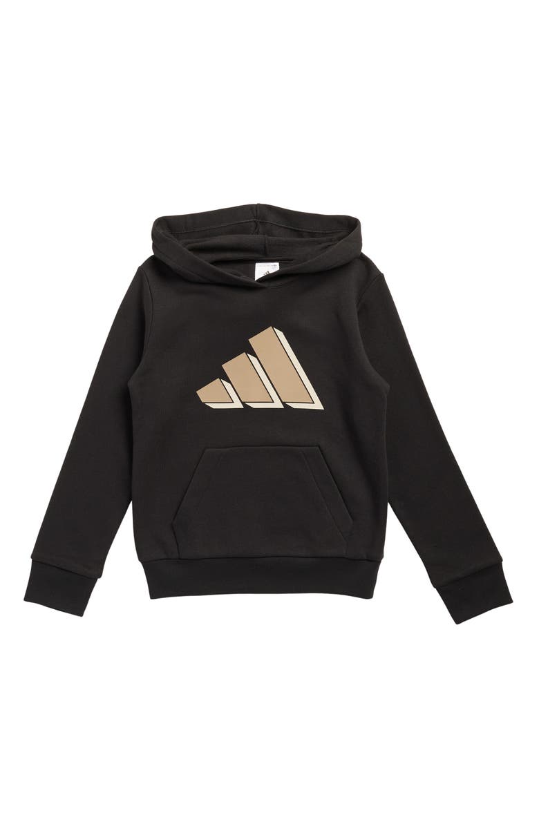 adidas Kids' Logo Graphic Hoodie, Main, color, Black