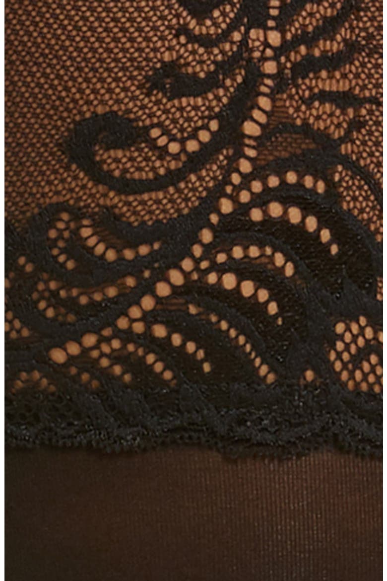 Feathers Stay-Put Stockings, Alternate, color, BLACK