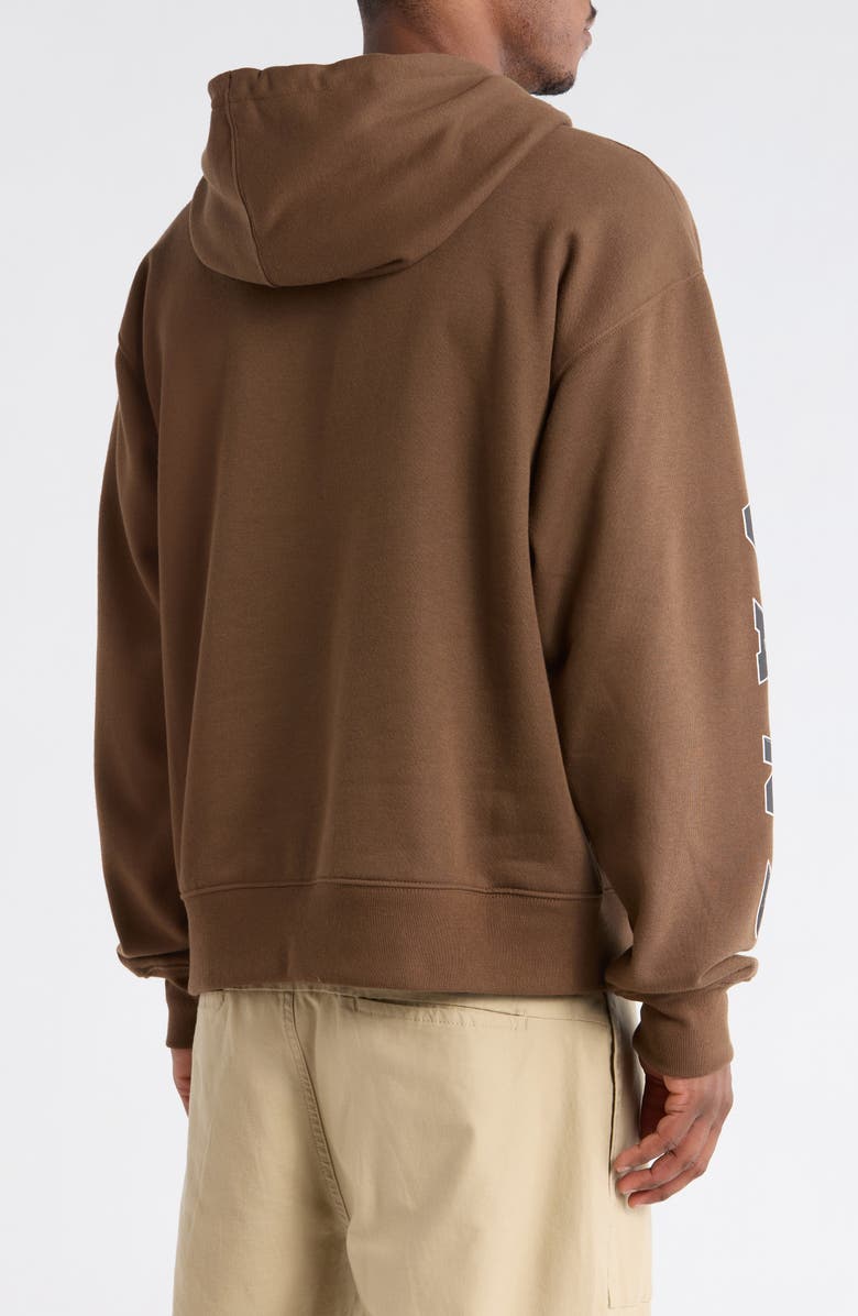 Vans Oval Blaster Fleece Pullover Hoodie, Alternate, color, Vintage Cocoa