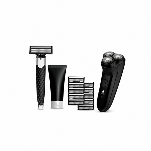 Ultimate Men's Grooming Bundle - Electric Shaver & Premium Men's Shaving Kit