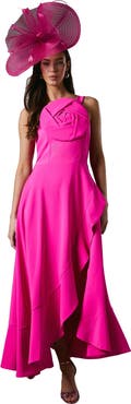 Coast Strappy Crepe Corsage Midi Dress
