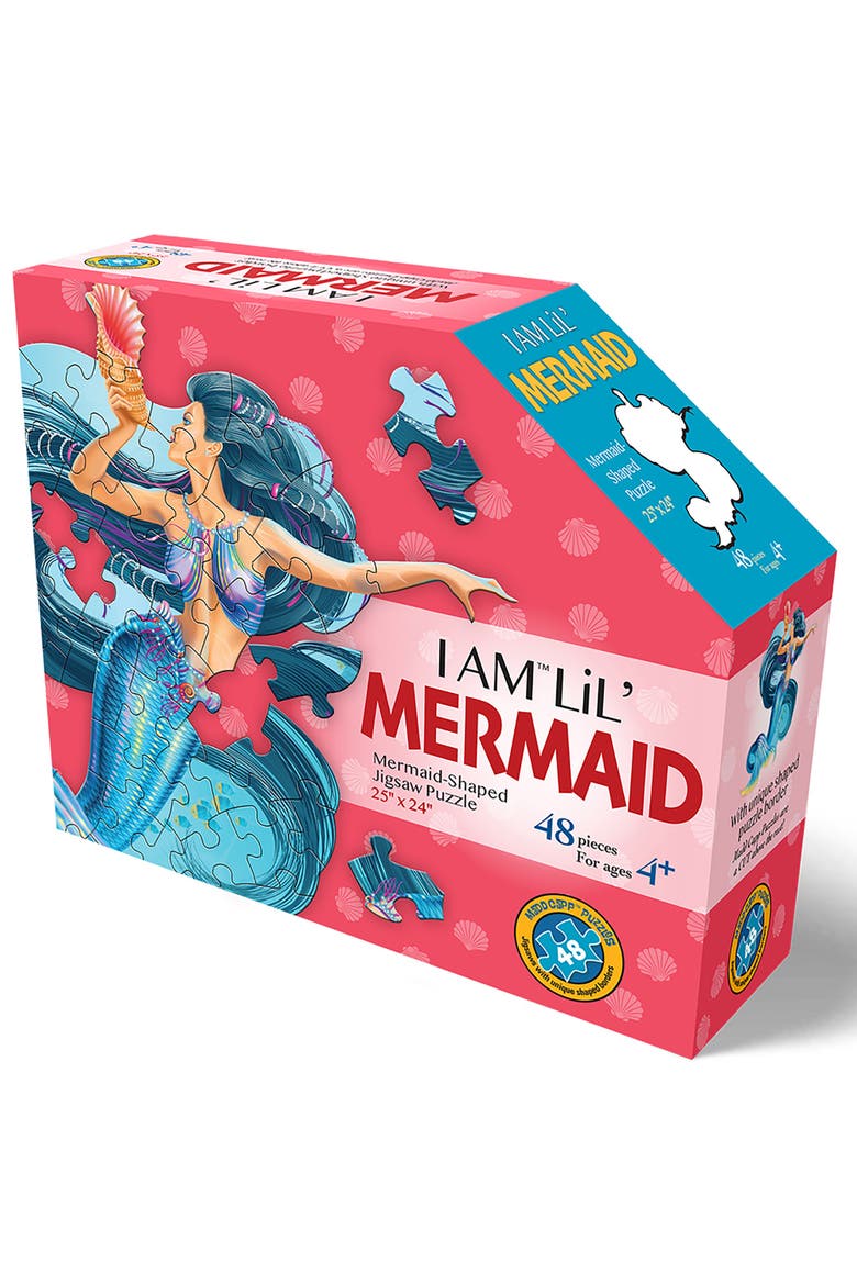 I Am Lil Mermaid 48 Piece Jigsaw Puzzle, Alternate, color, Multicolored