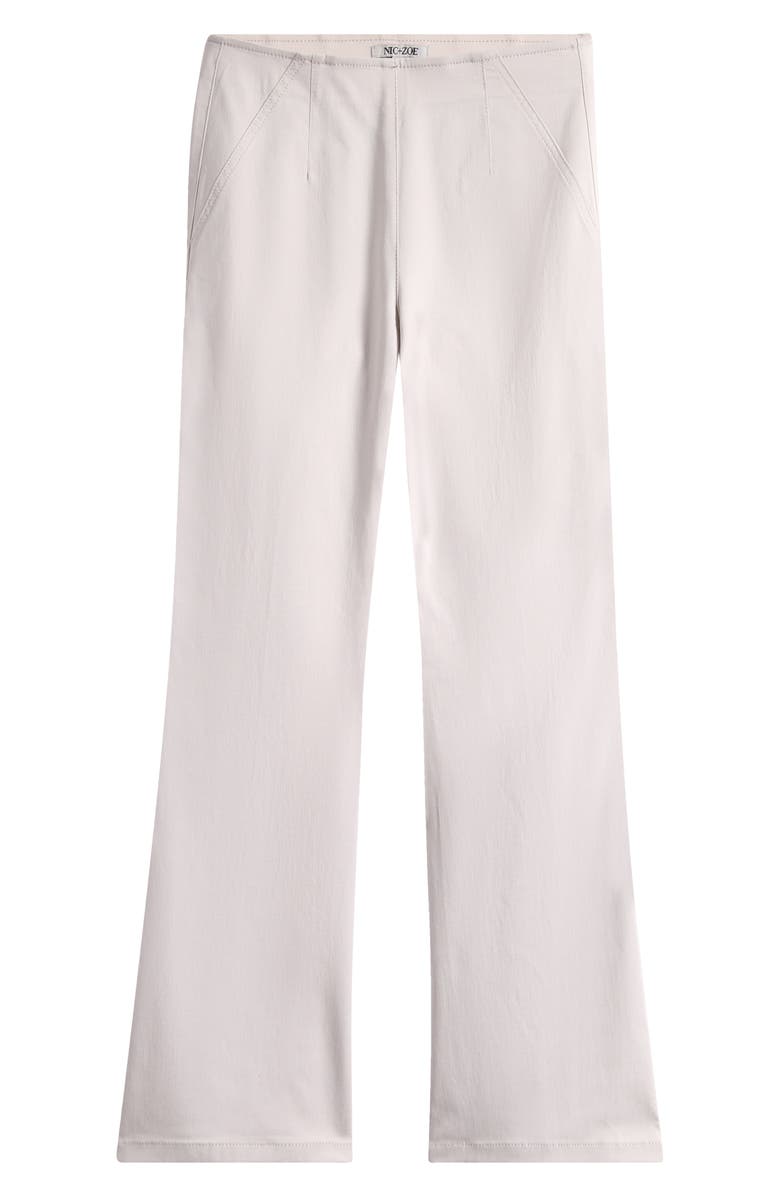 NIC+ZOE Berkeley Wonderstretch Pull-On High Waist Slim Ankle Flare Pants, Alternate, color, Powder