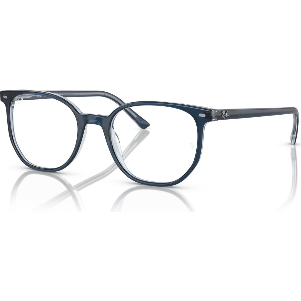 Ray Ban Ray-ban 50mm Irregular Optical Glasses In Blue