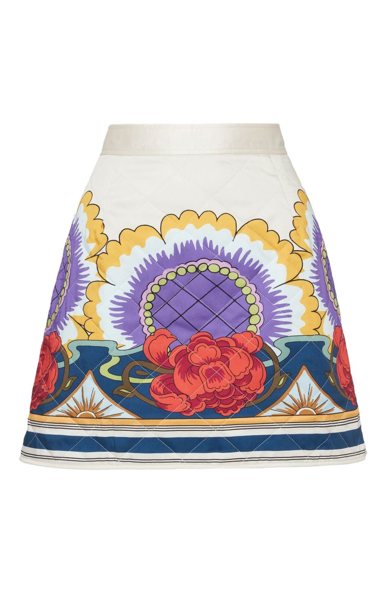 La DoubleJ Edie Skirt Placée Taormina Ivory, Alternate, color, 