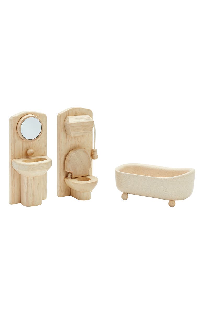 PlanToys<sup>®</sup> Victorian Dollhouse Furniture Set, Alternate, color, Natural