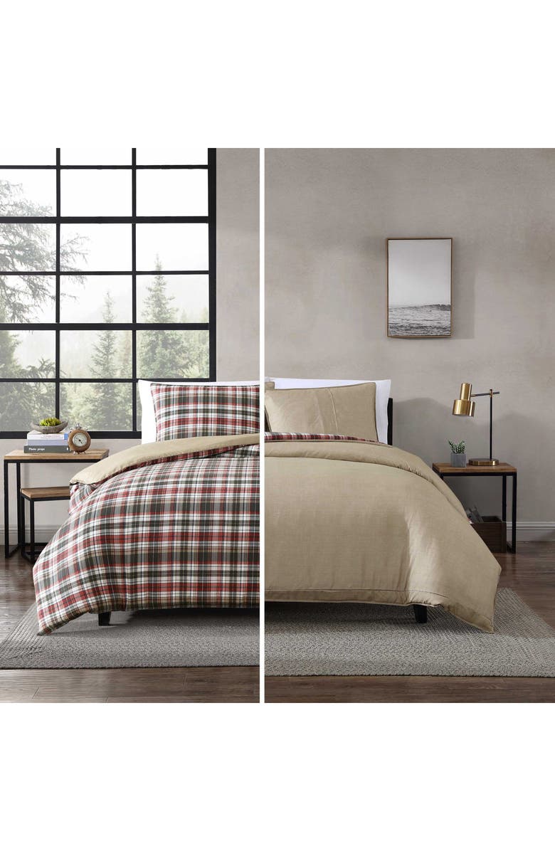 Eddie Bauer Astoria Plaid Reversible Duvet Cover Set, Alternate, color,