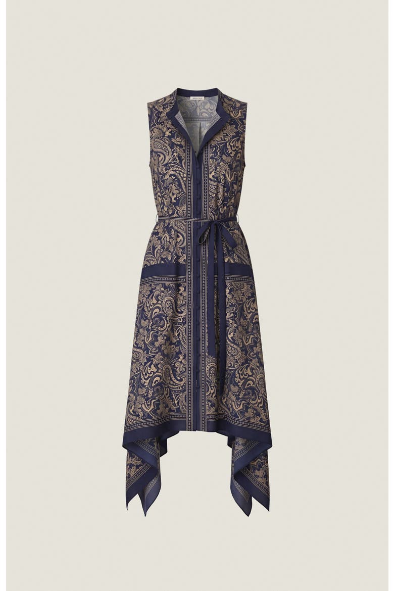 Wren Scarf Dress, Alternate, color, Maritime Multi