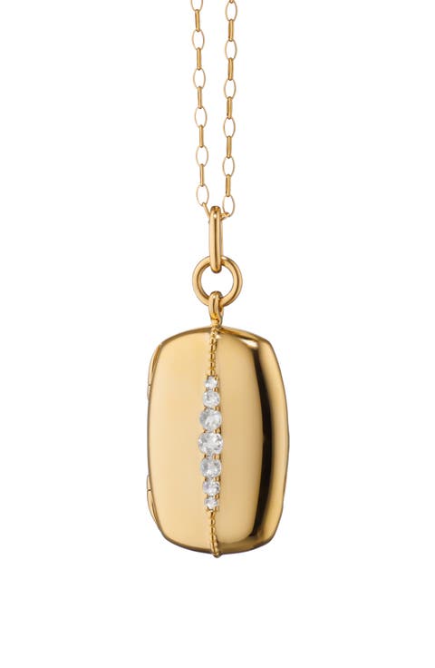Kate 18k Gold Diamond Locket Necklace