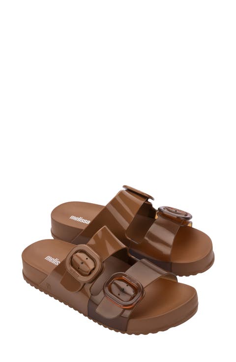 Cozy Buckle Slide Sandal