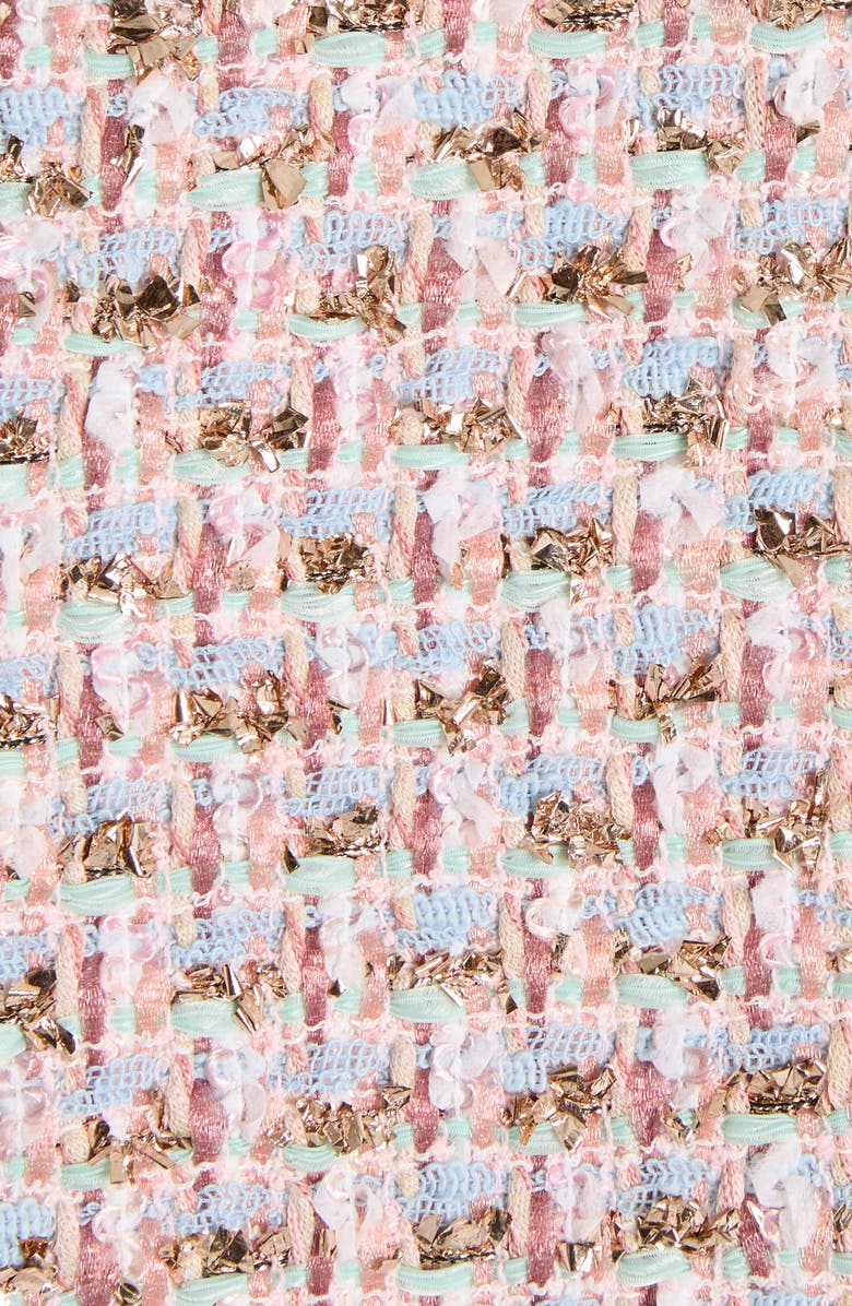 Valentino Garavani Embroidered Ribbon Tweed Jacket, Alternate, color, Pink Multi