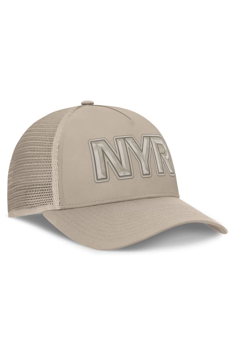 FANATICS Women's Fanatics Tan New York Rangers Authentic Pro Road Trucker Adjustable Hat, Alternate, color, Tan