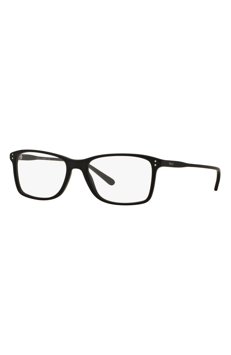 Polo Ralph Lauren 54mm Rectangular Optical Frames, Alternate, color,