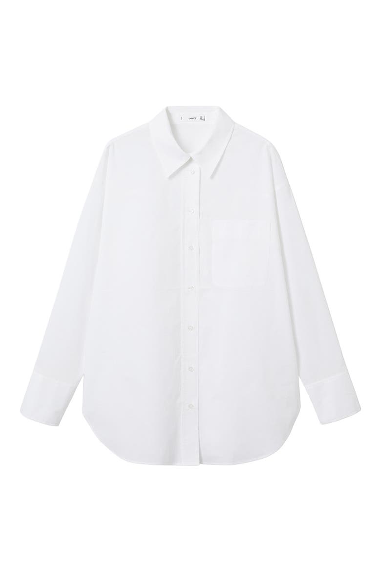 Oversize Cotton Shirt, Alternate, color, NATURAL WHITE