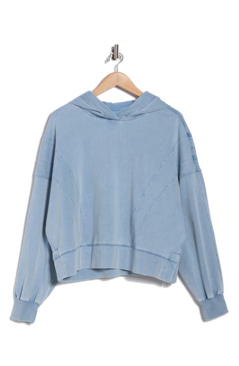 Flow Crop Hooded Sweatshirt
