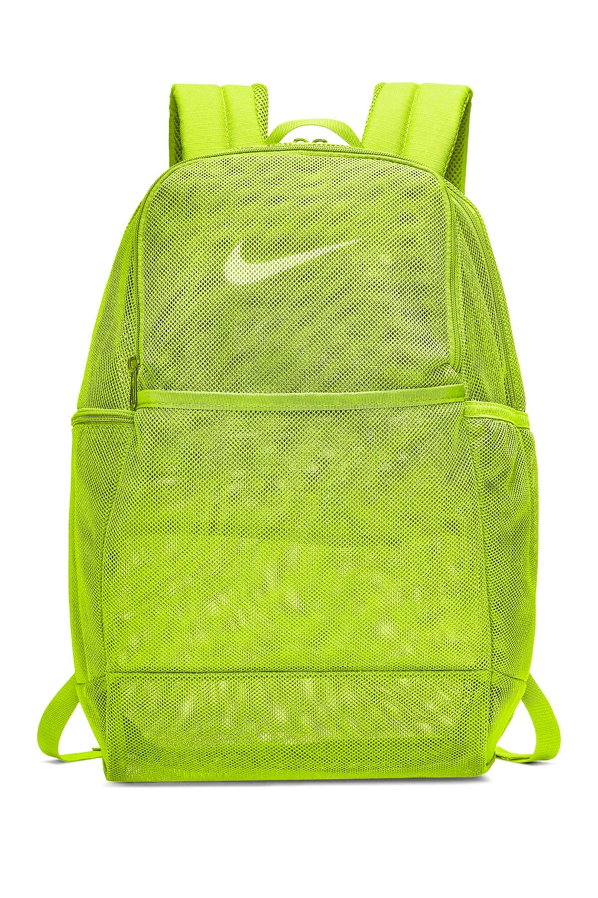 Brasilia Mesh Training Backpack, Alternate, color, VOLT/WHITE