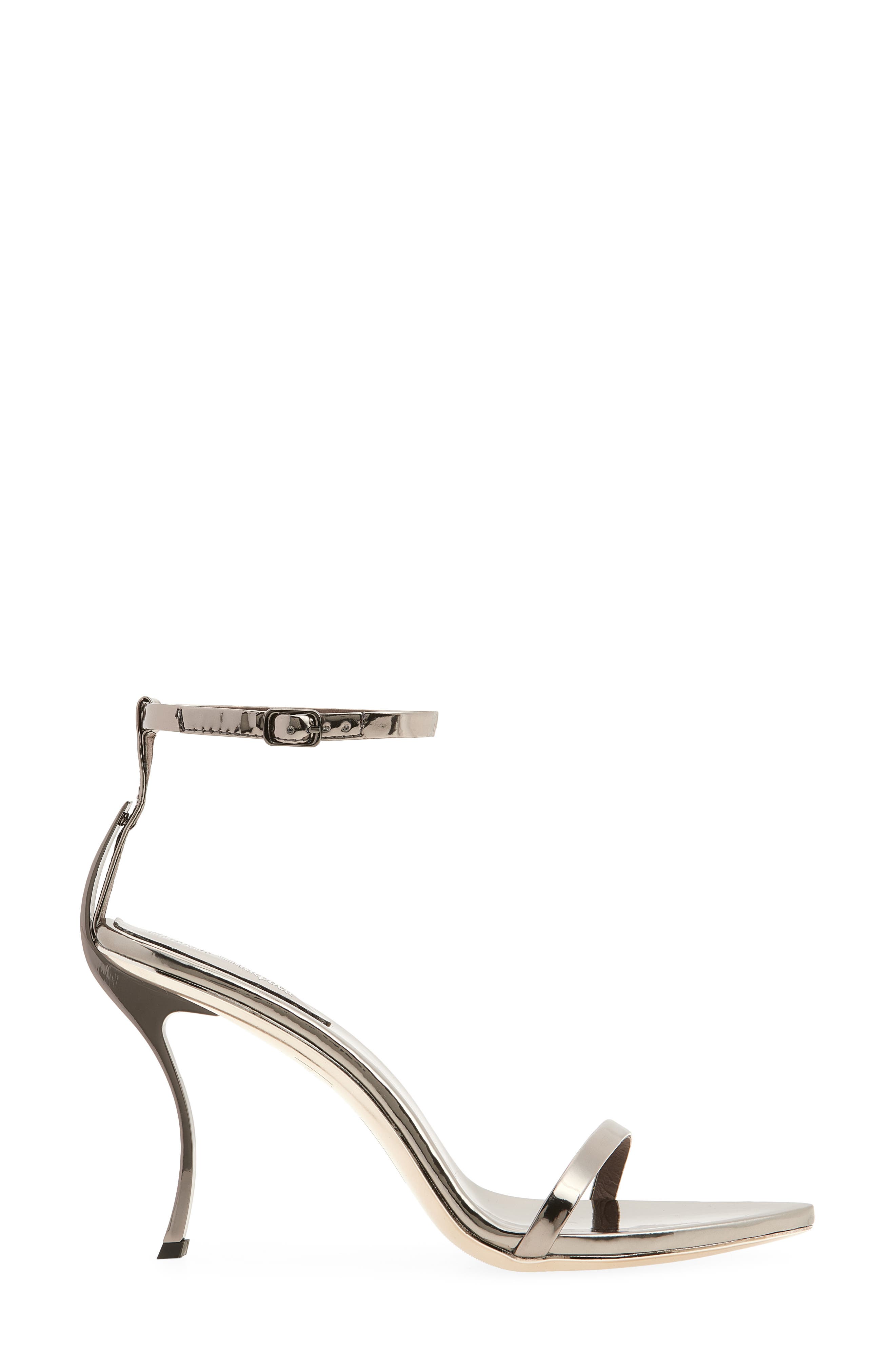 Obsession Ankle Strap Sandal, Alternate, color, PEWTER MIRROR COMBO
