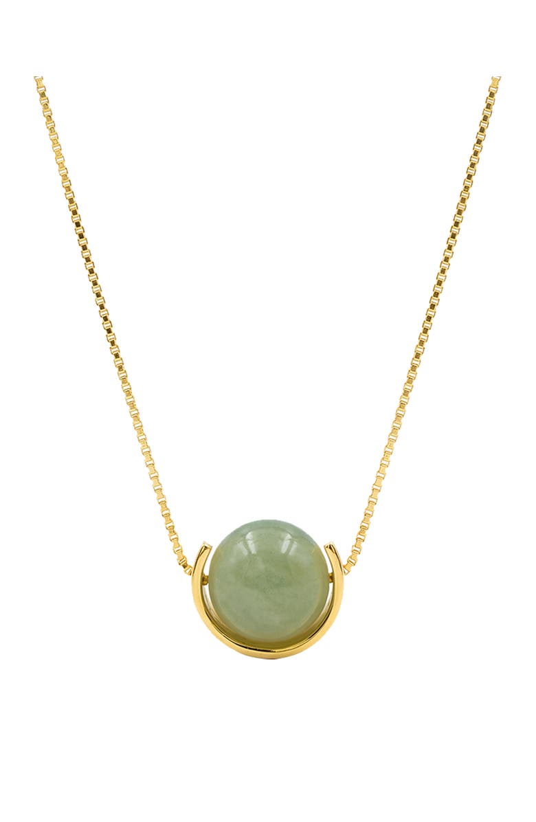 seree Equinox Green bead jade necklace, Main, color, Light Green