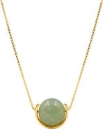 seree Equinox Green bead jade necklace