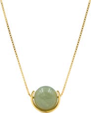 seree Equinox Green bead jade necklace