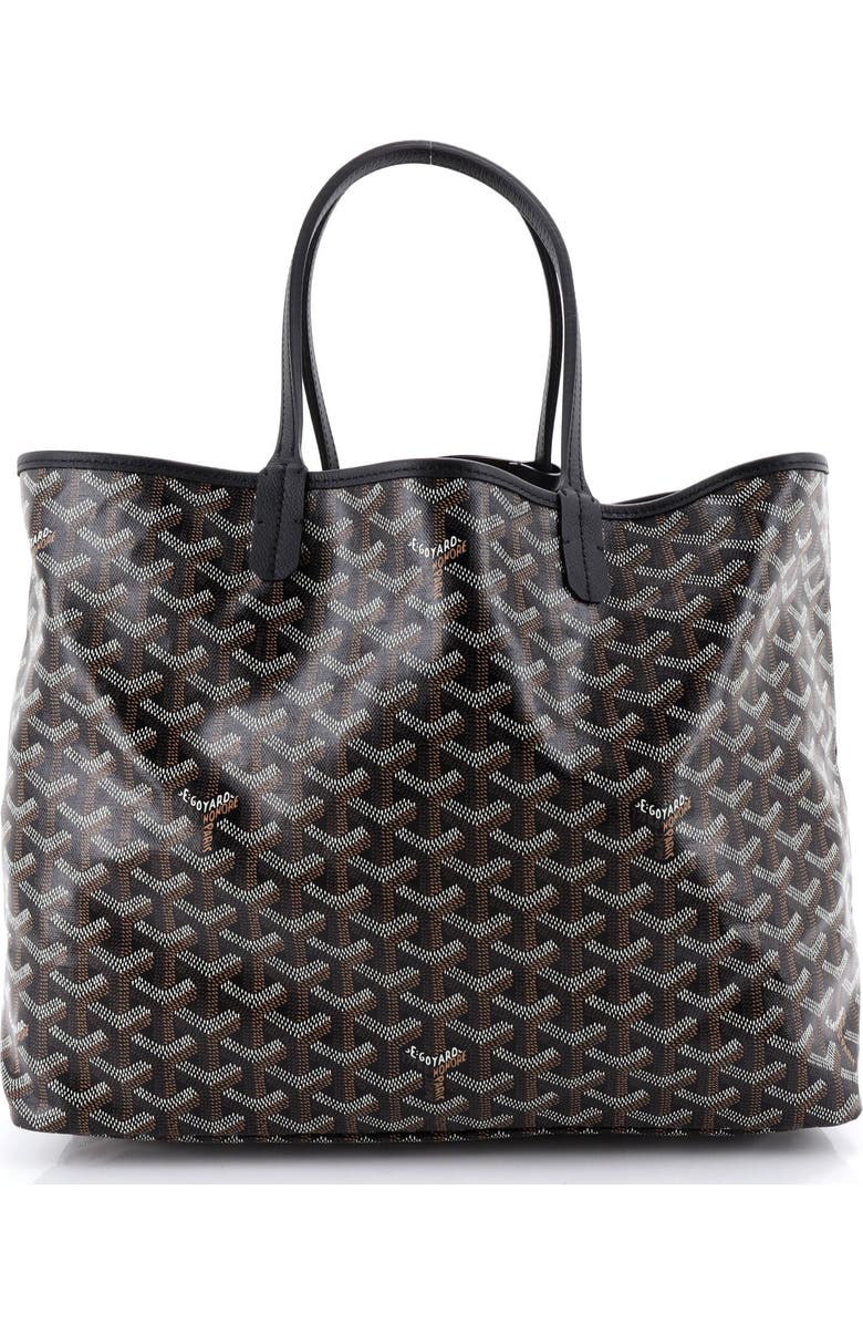 Pre-Owned Goyard Saint Louis Tote Coated Canvas PM, Main, color, Black