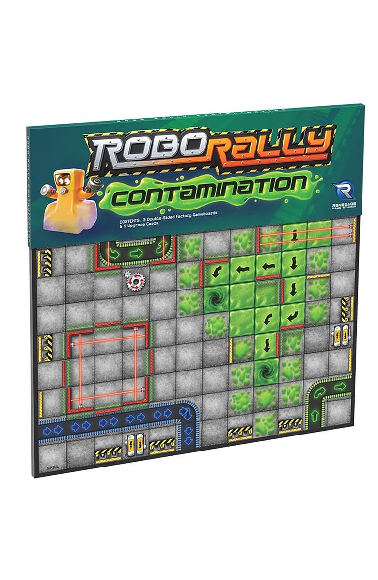 Renegade Game Studios Robo Rally Contamination Expansion 12+, Main, color, Multicolored