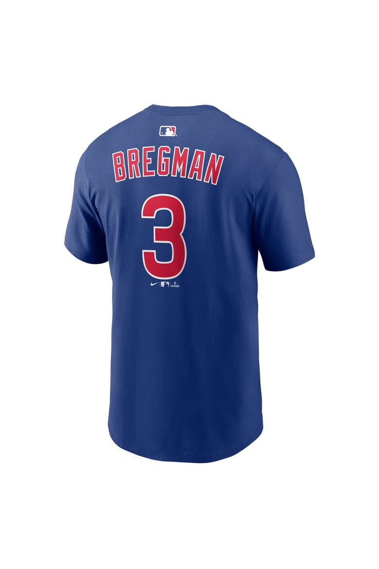 Men's Nike Alex Bregman Royal Chicago Cubs Home Name & Number T-Shirt, Alternate, color, Royal