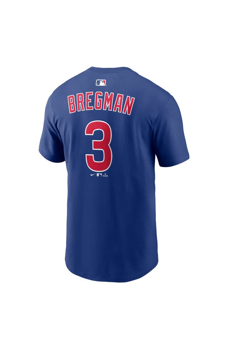 Nike Men's Nike Alex Bregman Royal Chicago Cubs Home Name & Number T-Shirt, Alternate, color, Royal