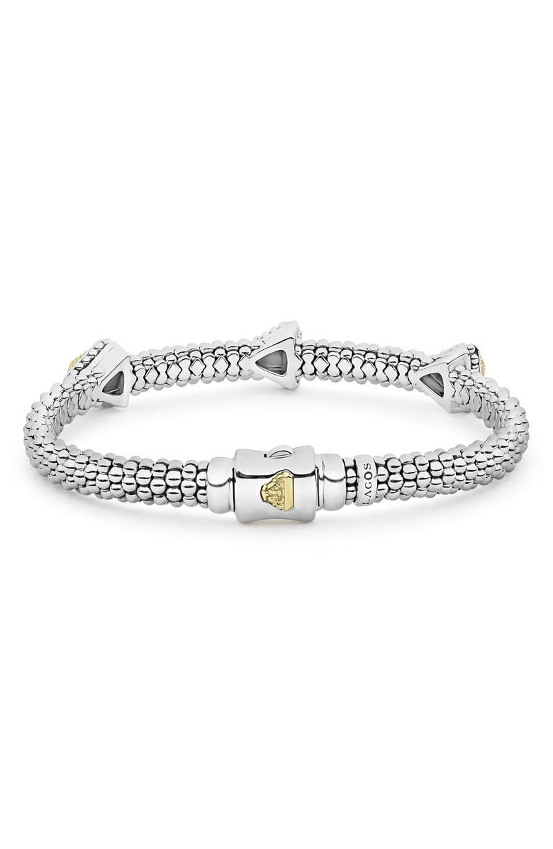 LAGOS KSL Three Pyramid Station Rope Bracelet, Alternate, color, 