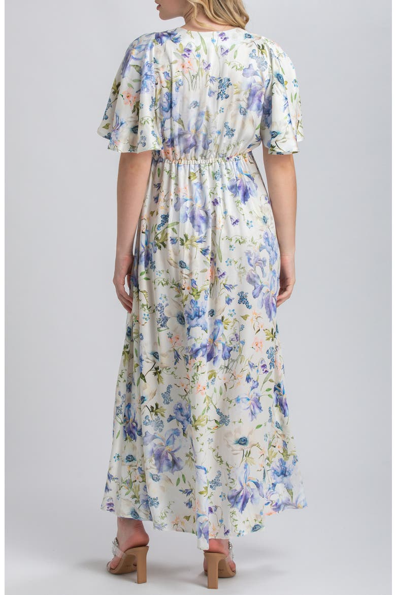 Valentina Floral Maternity Maxi Dress, Alternate, color, IVORY