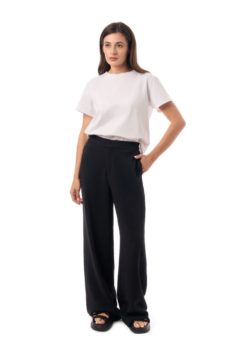 Essential Elastic Back Trouser, Alternate, color, Black