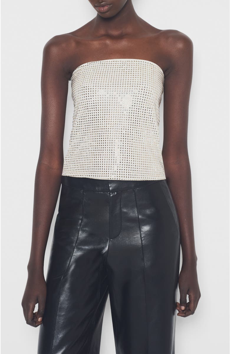 AS by DF Tell Me Lies Recycled Leather Trousers, Alternate, color, Black