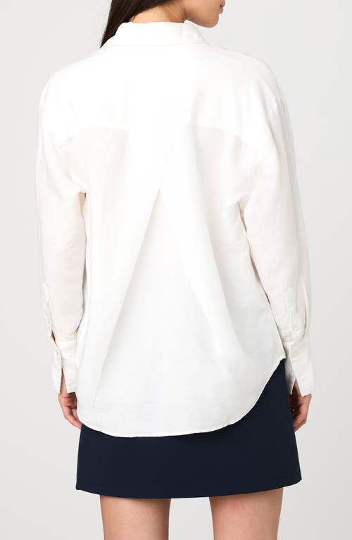 Shop French Connection Birdie Oversize Linen Blend Button-up Shirt