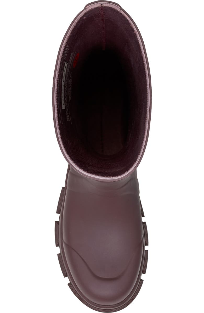 Hunter Micah Lug Sole Waterproof Rain Boot, Alternate, color, Chestnut Crust