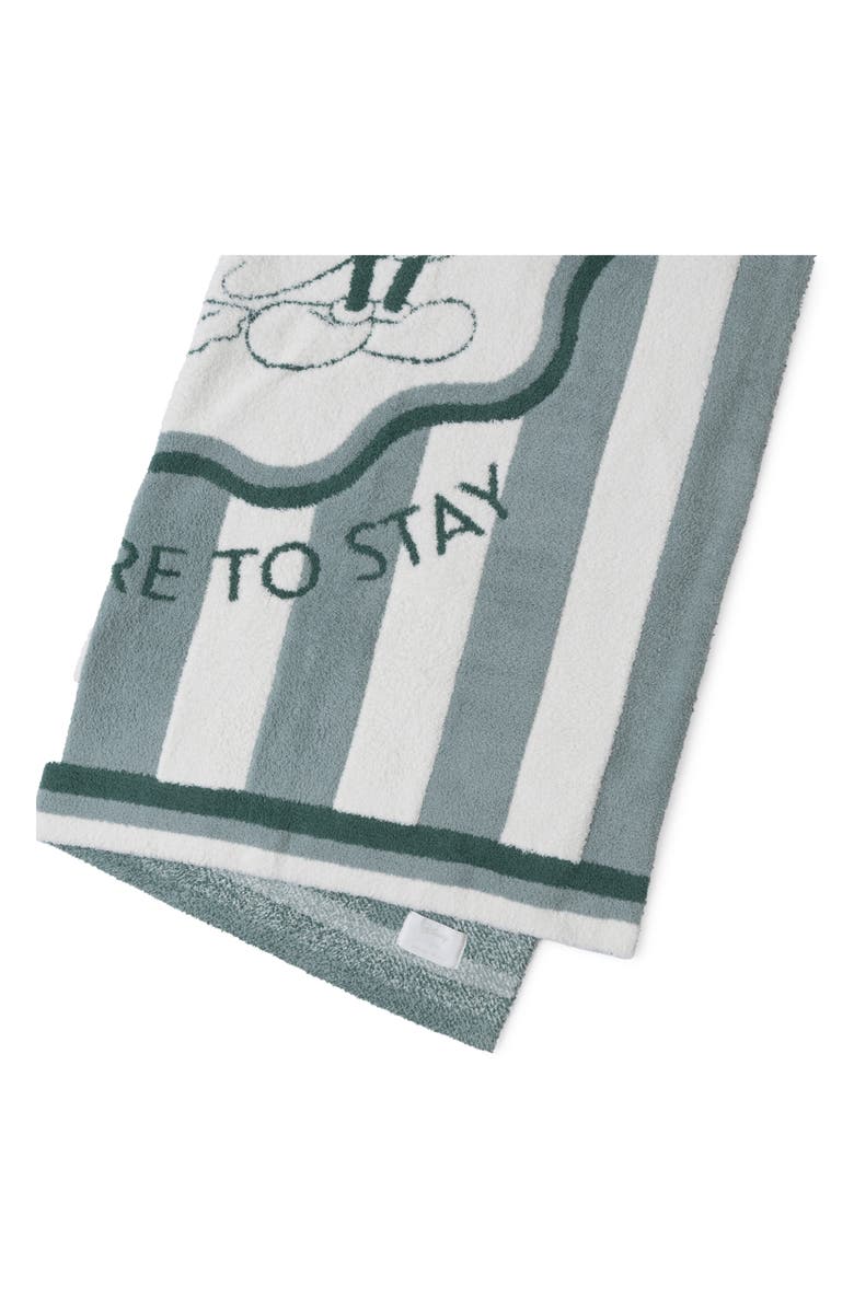 Barefoot Dreams<sup>®</sup> x Disney Mickey & Donald Stripe CozyChic<sup>®</sup> Stroller Blanket, Alternate, color, Cream-Pinecrest