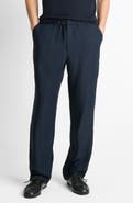 Vince Louie Flat Front Stretch Viscose & Linen Pants