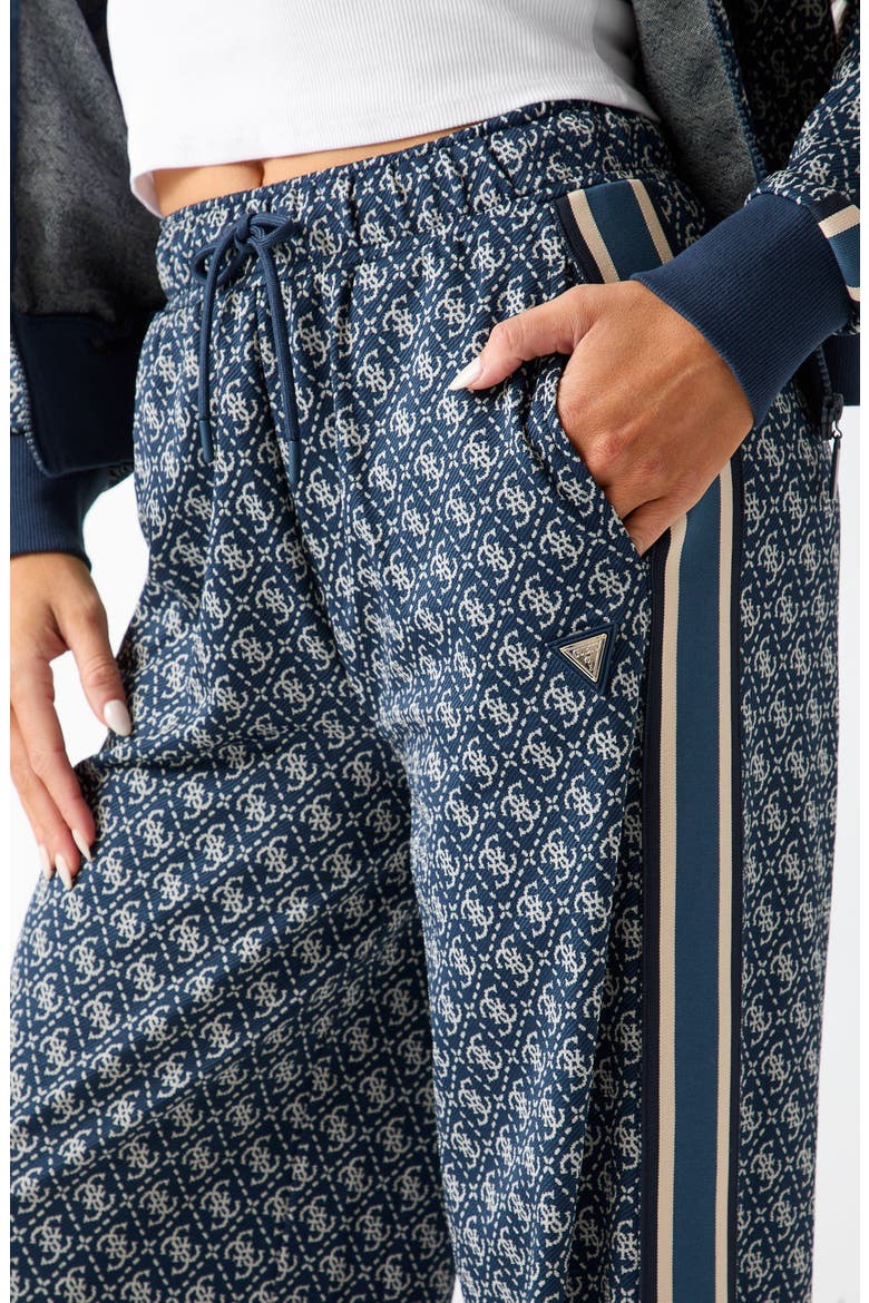 4G Logo Jacquard Drawstring Pants, Alternate, color, OPEN BLUE