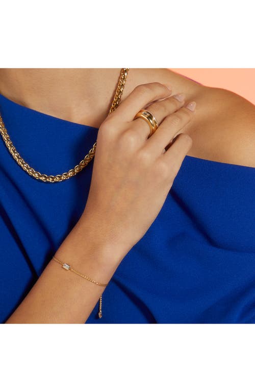 Nadri Entwine Baguette Cubic Zirconia Bracelet In Gold
