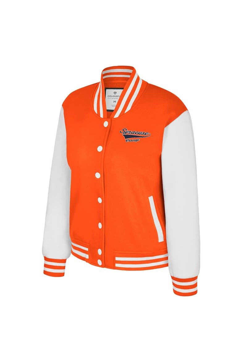 Women's Colosseum Orange Syracuse Orange French Baguette Full Snap Fleece Jacket, Alternate, color, Orange