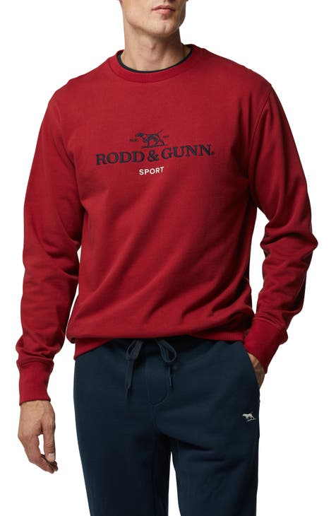 Rodd & Gunn Maroon Crewneck outlet Cotton Pullover Sweatshirt Size M