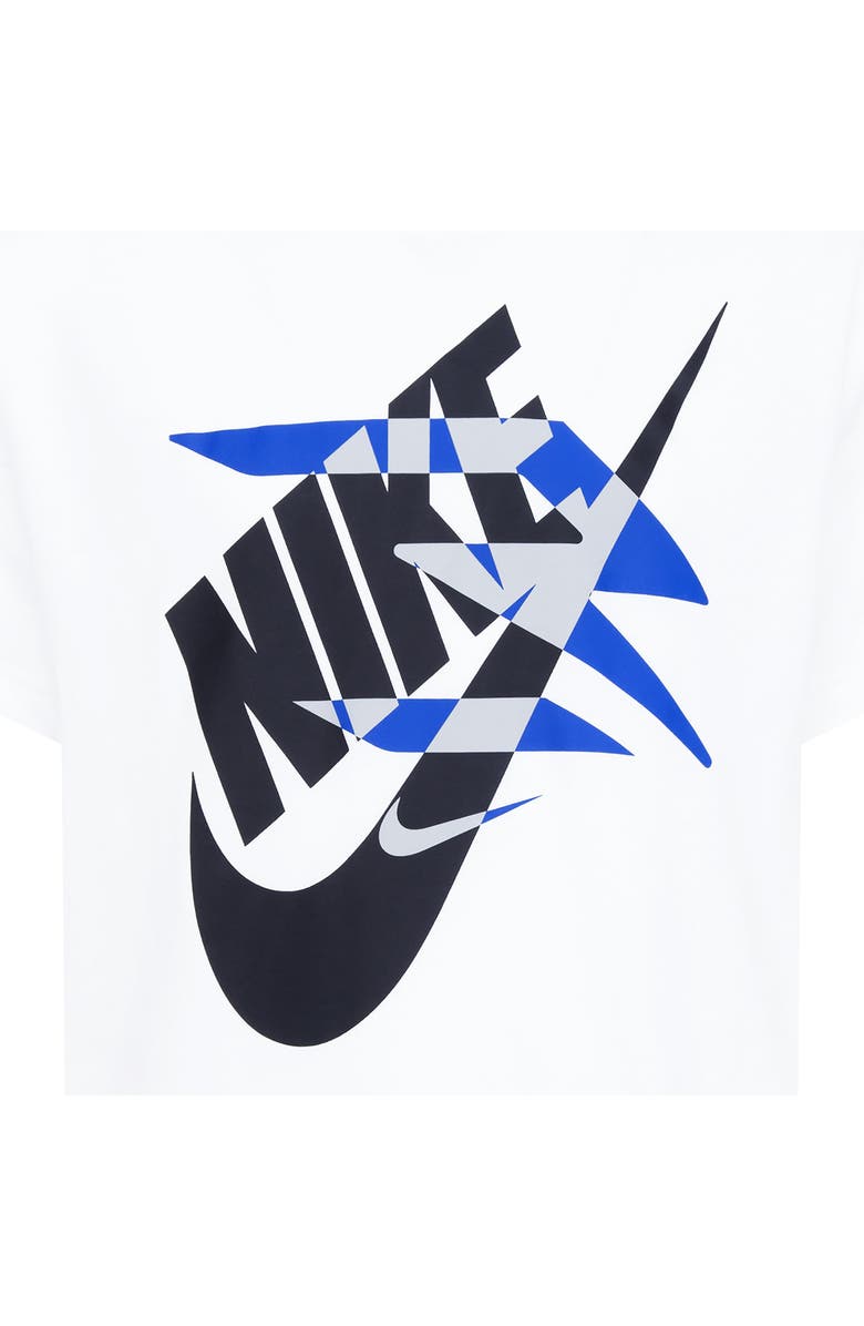 3 Brand Kids' Iconic Duo Crew Tee & Shorts Set, Alternate, color, 001White