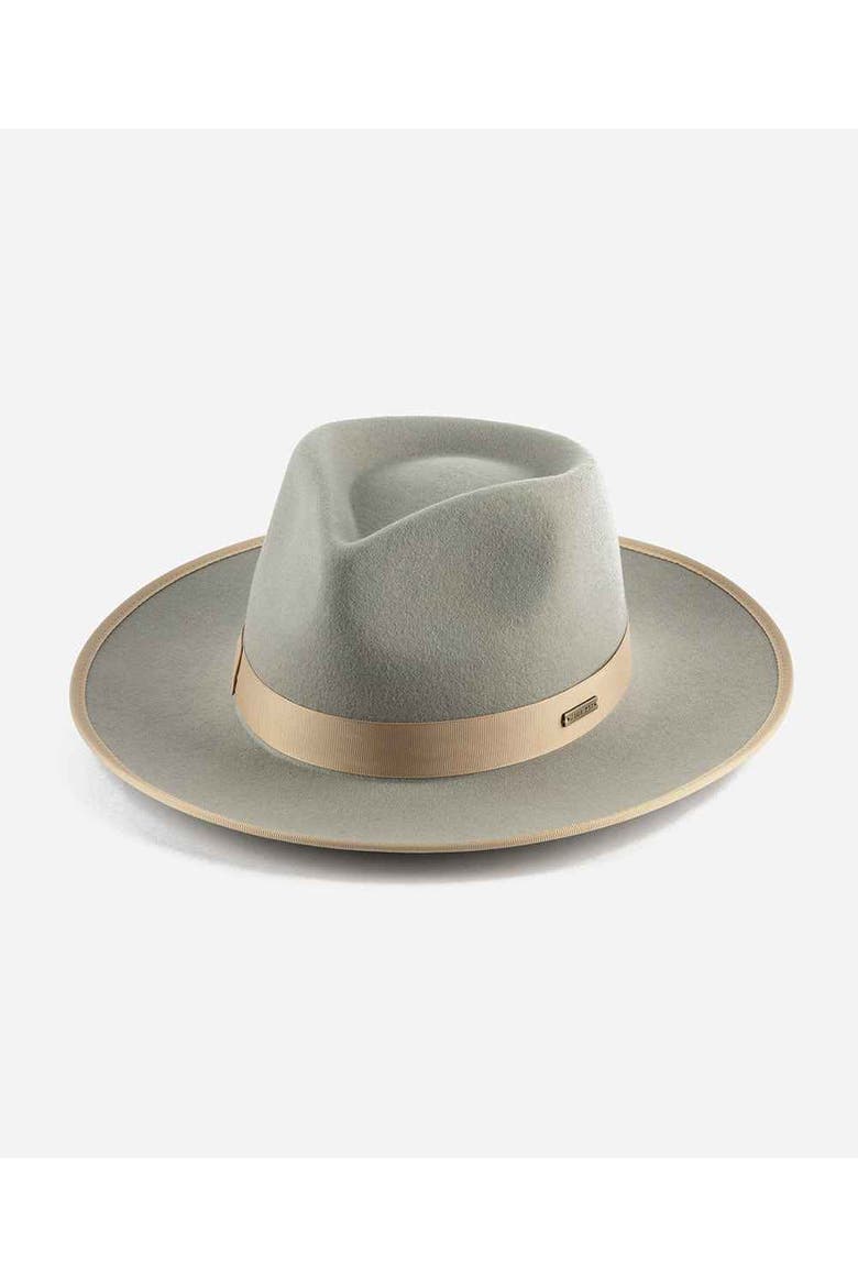 Monroe Rancher Wool Fedora Hat, Main, color, Light Grey