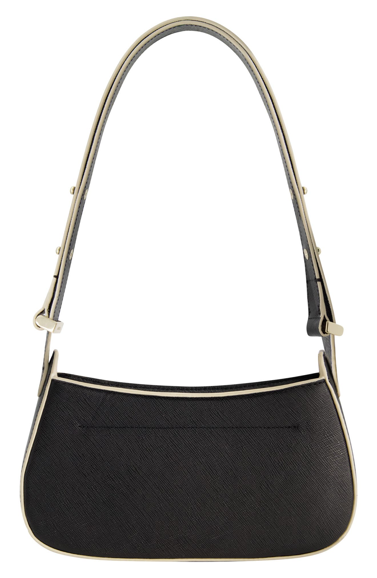 ELSA CRESENT SHOULDER BAG, Alternate, color, BLACK