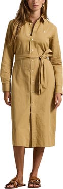 Polo Ralph Lauren Long Sleeve Linen Shirtdress